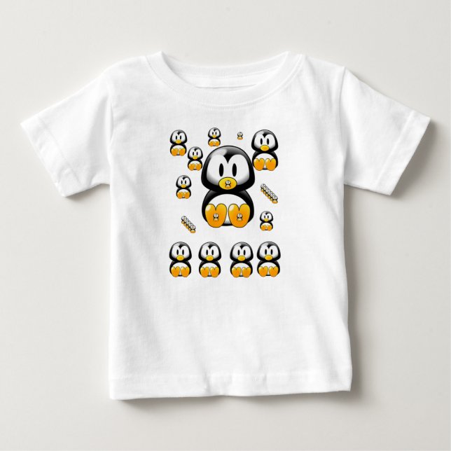 Camiseta De Bebé Baby Romper Penguin (Anverso)