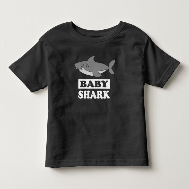 Camiseta De Bebé Baby Shark T-Shirt Boy Chica de regalo animal (Anverso)