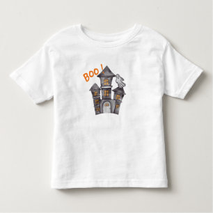 Camiseta De Bebé Baby Shower de Halloween de la casa fantasma