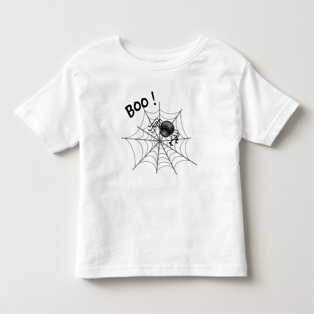 Camiseta De Bebé Baby Shower de Halloween de la casa fantasma (Anverso)