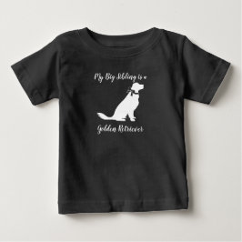 Camiseta De Bebé Baby Shower de perro de Golden Retriever