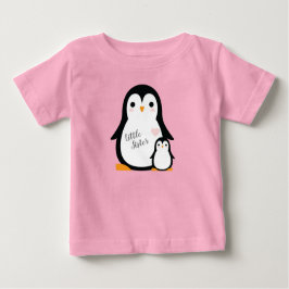 Camiseta De Bebé Baby Shower Pink Penguin