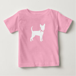 Camiseta De Bebé Baby Shower rosa Chihuahua