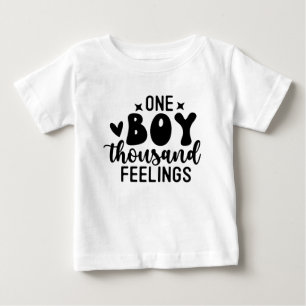 Camiseta De Bebé Baby Shower - Un Niño Mil Sentimientos