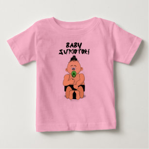 Camiseta De Bebé Baby Sumo Wrestler Organic