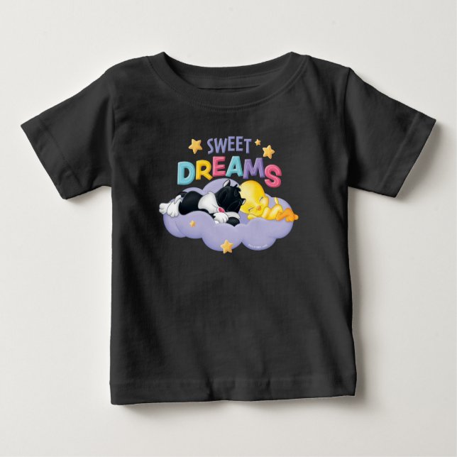 Camiseta De Bebé Baby SYLVESTER™ y TWEETET™ | Sueños dulces (Anverso)