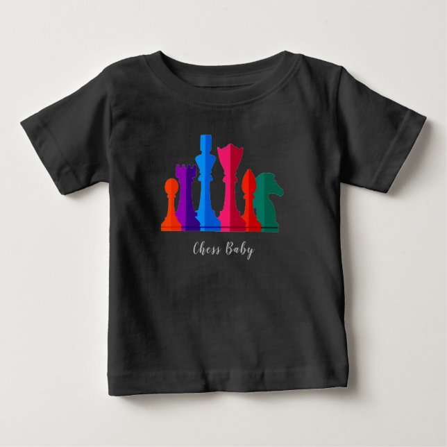 Camiseta De Bebé Baby T-Shirt Chess (Anverso)