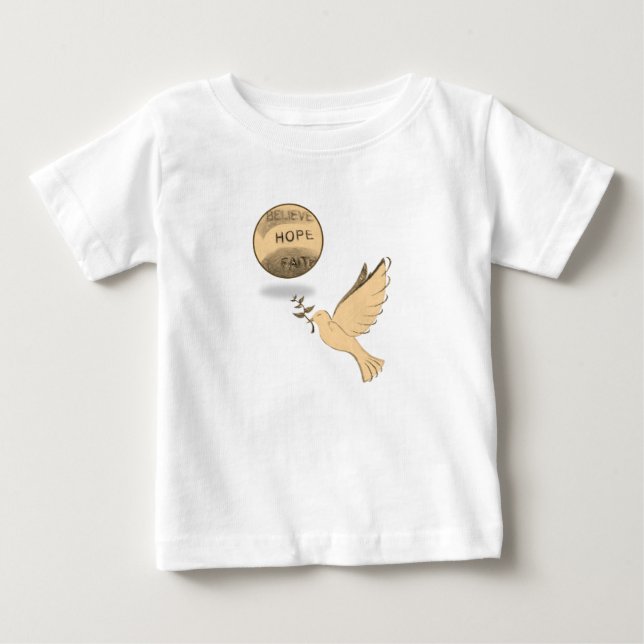 Camiseta De Bebé Baby T-Shirt Dove (Anverso)