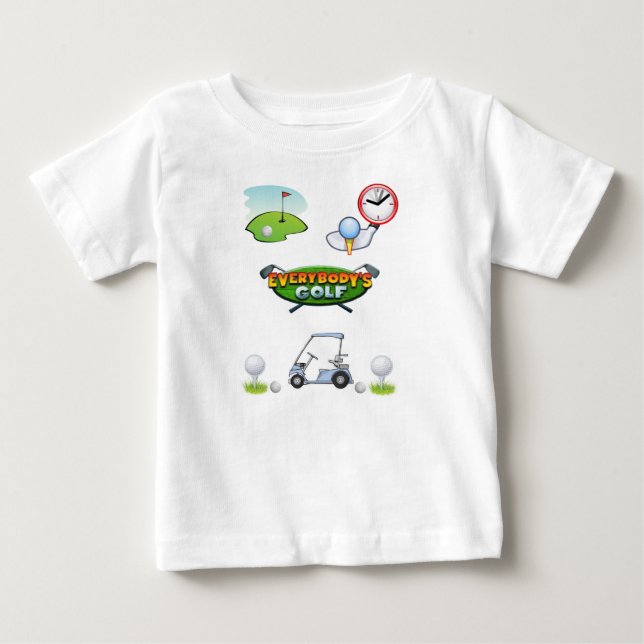 Camiseta De Bebé Baby T-Shirt Golf (Anverso)