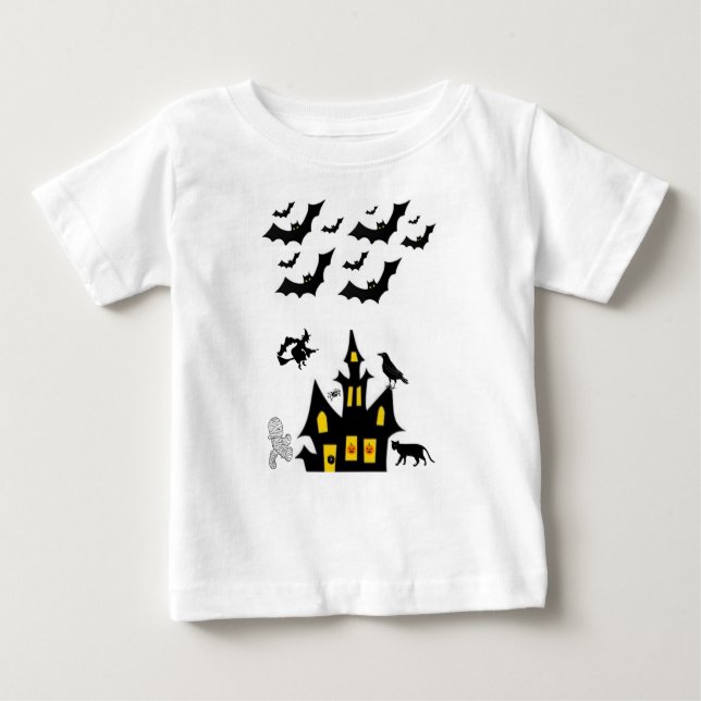 Camiseta De Bebé Baby T-Shirt Halloween (Anverso)
