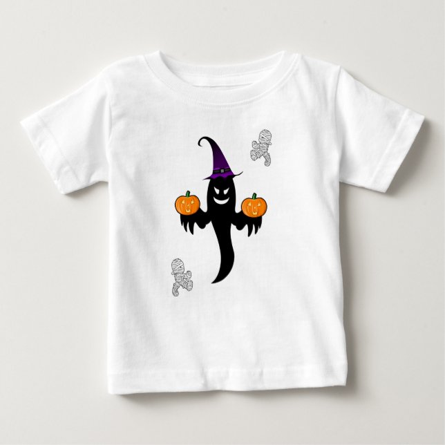 Camiseta De Bebé Baby T-Shirt Halloween (Anverso)