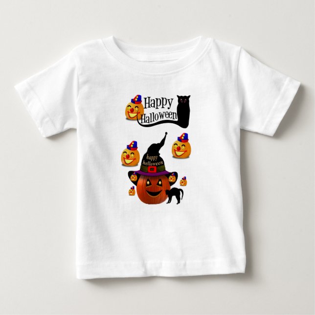 Camiseta De Bebé Baby T-Shirt Halloween (Anverso)