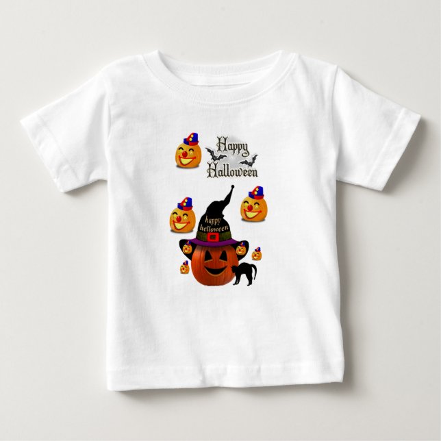 Camiseta De Bebé Baby T-Shirt Halloween (Anverso)