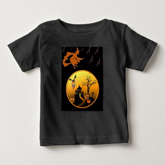 Camiseta De Bebé Baby T-Shirt Halloween (Anverso)