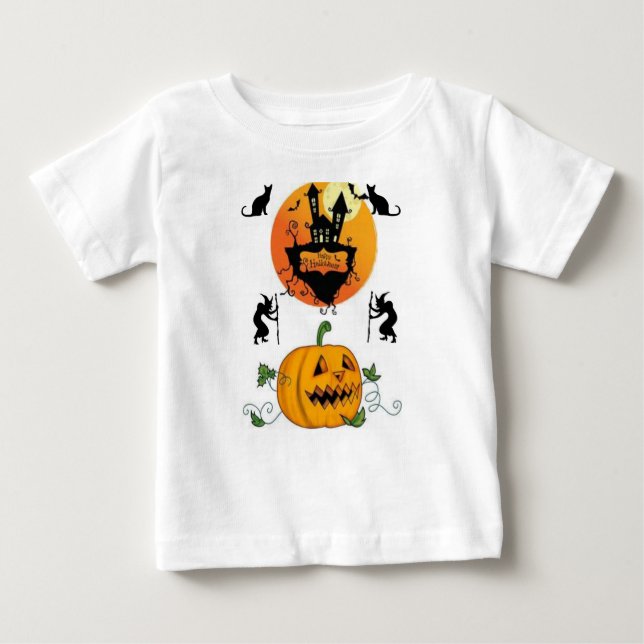 Camiseta De Bebé Baby T-Shirt Halloween (Anverso)