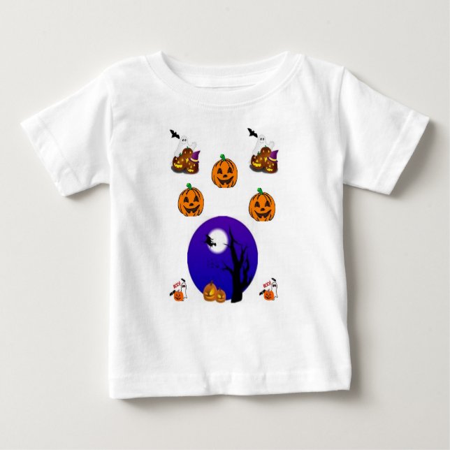 Camiseta De Bebé Baby T-Shirt Halloween (Anverso)