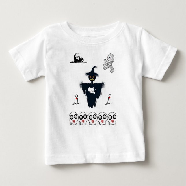 Camiseta De Bebé Baby T-Shirt Halloween (Anverso)