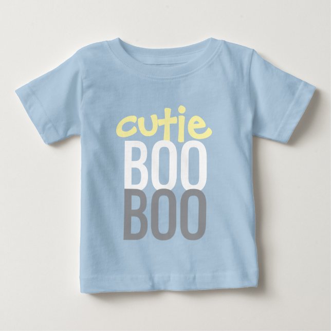 Camiseta De Bebé Baby T-Shirt : HALLOWEEN Cutie Boo #6 (Anverso)