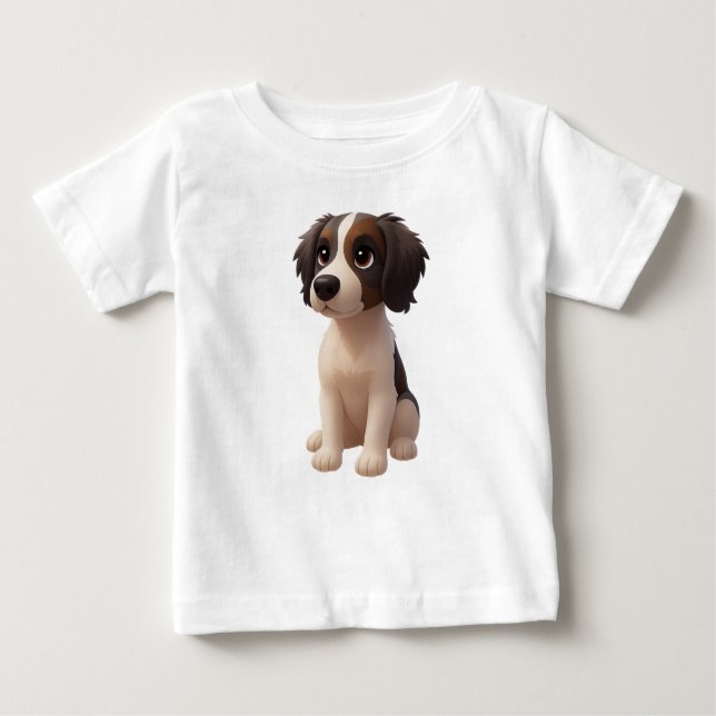 Camiseta De Bebé Baby T Shirt Sprollie Puppy (Anverso)