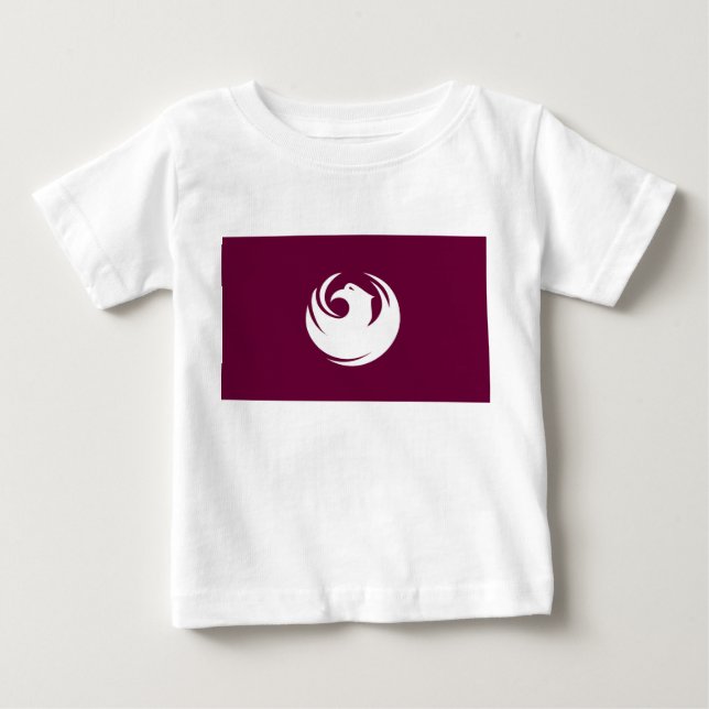 Camiseta De Bebé Baby T-Shirt with Flag of Phoenix City (Anverso)
