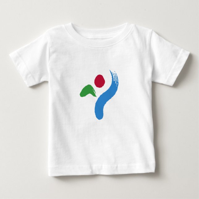 Camiseta De Bebé Baby T-Shirt with Flag of Seoul (Anverso)