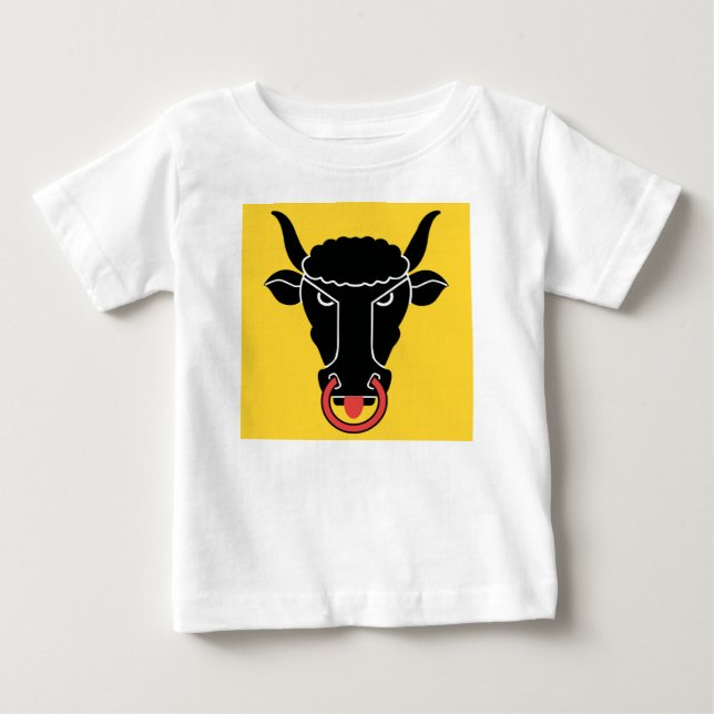 Camiseta De Bebé Baby T-Shirt with Flag of Uri, Switzerland (Anverso)