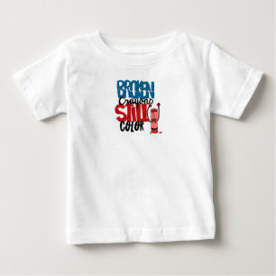 Camiseta De Bebé Baby Tee - Diseño de Crayon "Día Mundial del Turis