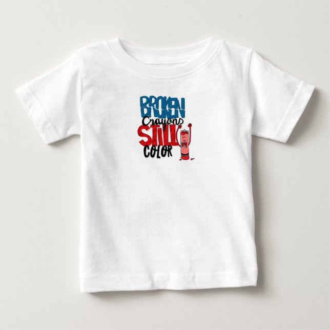 Camiseta De Bebé Baby Tee - Diseño de Crayon "Día Mundial del Turis (Anverso)