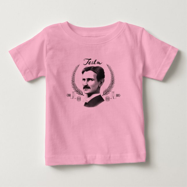 Camiseta De Bebé Baby Tesla Organic (Anverso)