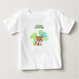 Camiseta De Bebé Baby Tshirt - First Birthday Baby