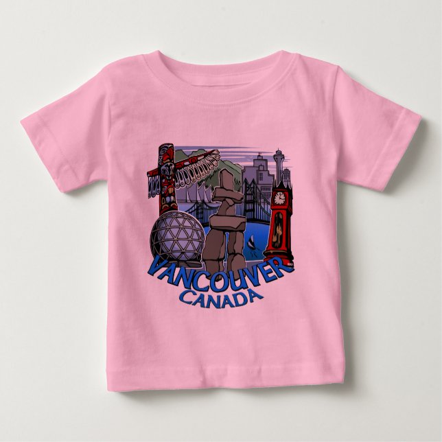 Camiseta De Bebé Baby Vancouver Shirt Organic Vancouver Creeper (Anverso)