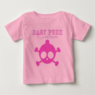 Camiseta De Bebé Babypunk-Rosado