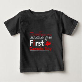 Camiseta De Bebé Babys first Canada day