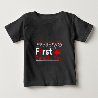 Camiseta De Bebé Babys first Canada day