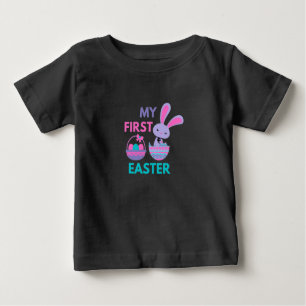 Camiseta De Bebé Babys First Easter Funny Rabbit