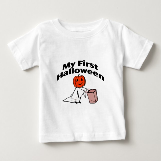 Camiseta De Bebé Babys primer Halloween (Anverso)