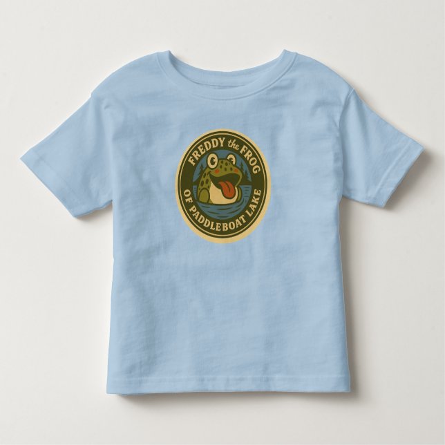 Camiseta De Bebé Baby's Tee Freddy Frog Tee of Paddleboat Lake (Anverso)