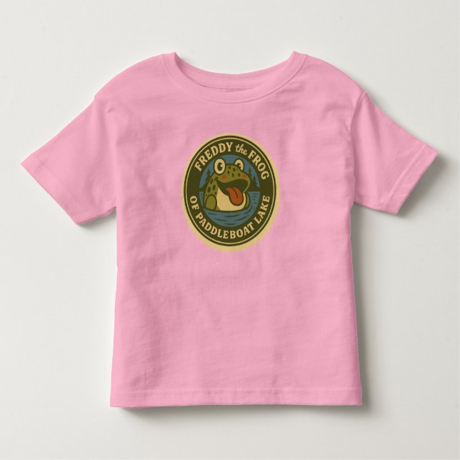 Camiseta De Bebé Baby's Tee Freddy Frog Tee of Paddleboat Lake (Anverso)