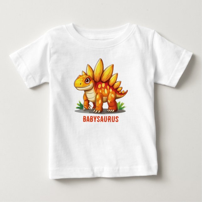 Camiseta De Bebé Babysaurus Dinosaur (Anverso)