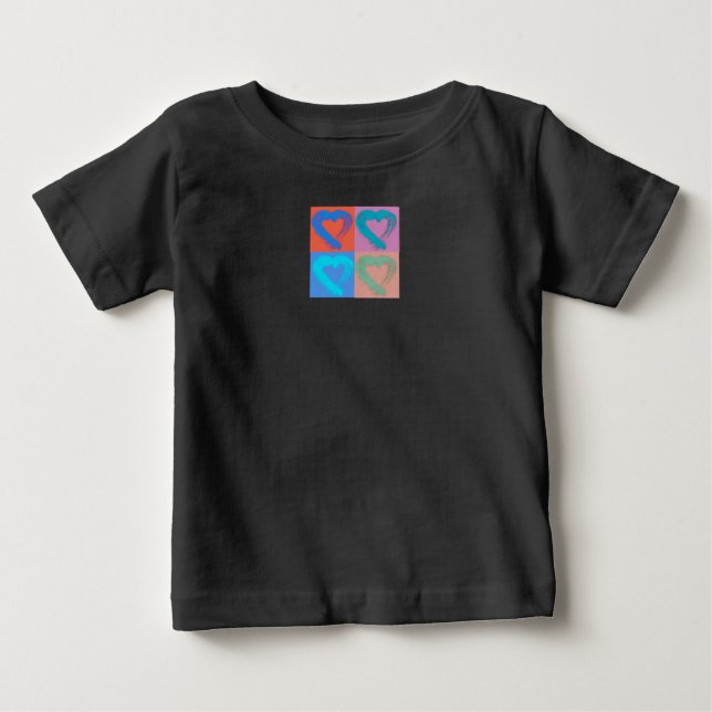 Camiseta De Bebé Baco corazón de niño pequeño T-Shirt (Anverso)