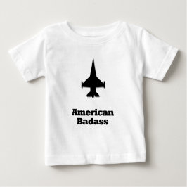 Camiseta De Bebé Badass contra Jet American