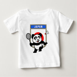 Camiseta De Bebé Badminton Japan Panda