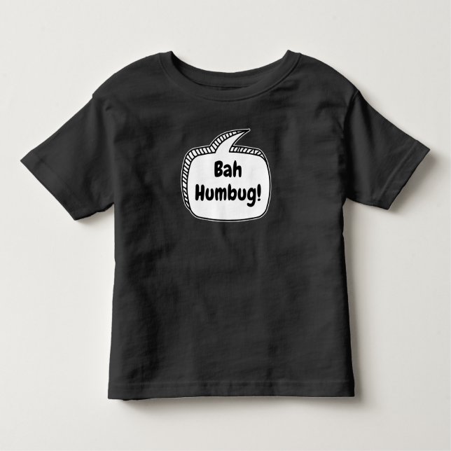 Camiseta De Bebé ¡Bah Humbug! Bocadillo (Anverso)