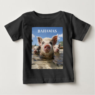 Camiseta De Bebé Bahamas Cerdos Nadando - Exuma Pig Beach Adventure