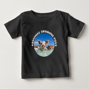 Camiseta De Bebé Bahamas Nieve Cerdos Exuma