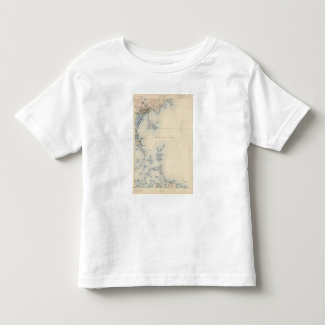 Camiseta De Bebé Bahía de Boston, Massachusetts (Anverso)