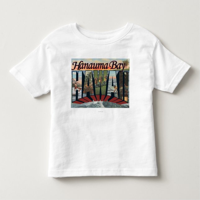Camiseta De Bebé Bahía de Hanauma, Hawaii - escenas grandes de la (Anverso)
