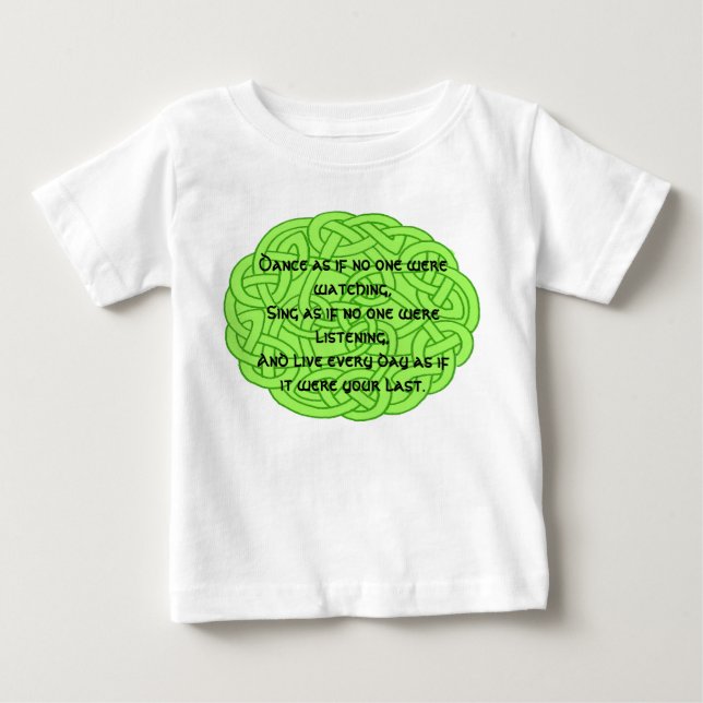 Camiseta De Bebé Bailar como si nadie mirara (Anverso)