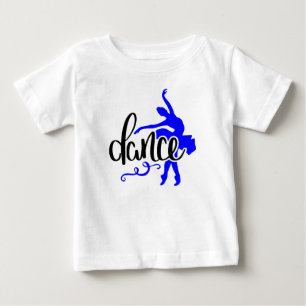 Camiseta De Bebé Bailarín de ballet Black Dance / Blue Pointe