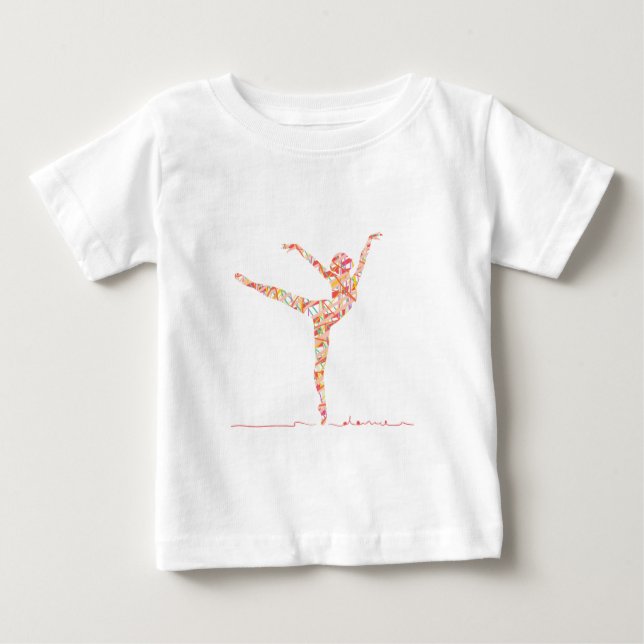Camiseta De Bebé Bailarín de ballet moderno (Anverso)